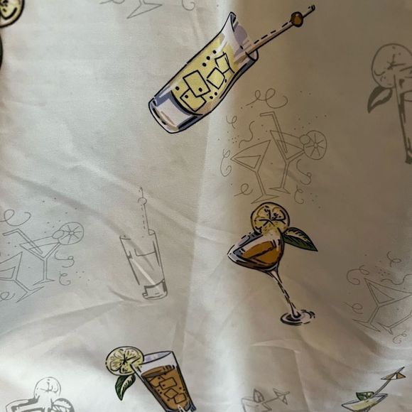 Coconut Pier Cocktail Print Sundress sz S NWT - Picture 3 of 5